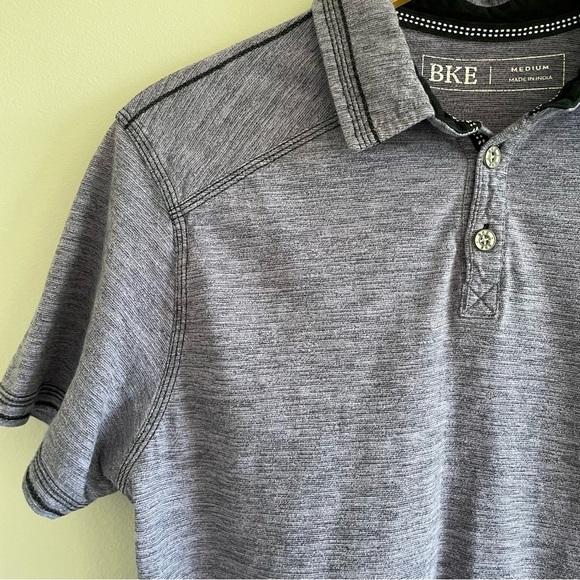 BKE Men's Polo Shirt Purple Size Medium - Picture 4 of 10